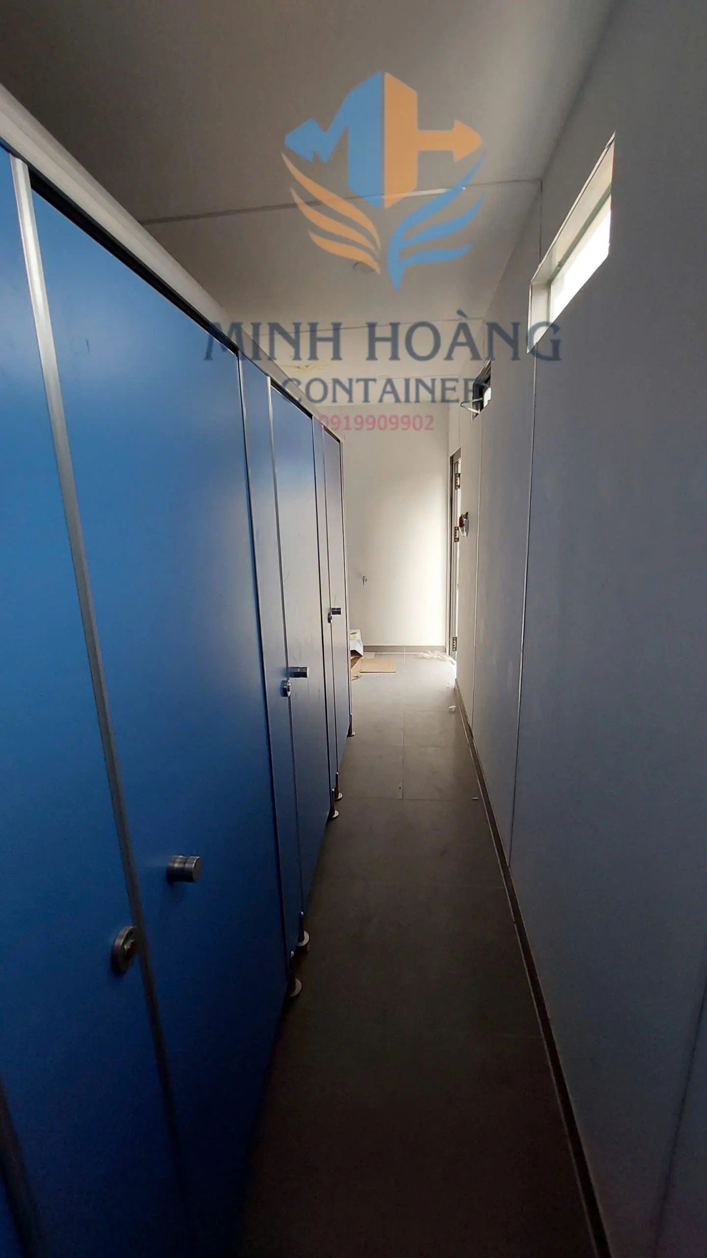 Container Toilet 20 Feet Xám